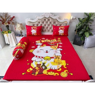 Bộ drap thun ý 5d cao cấp