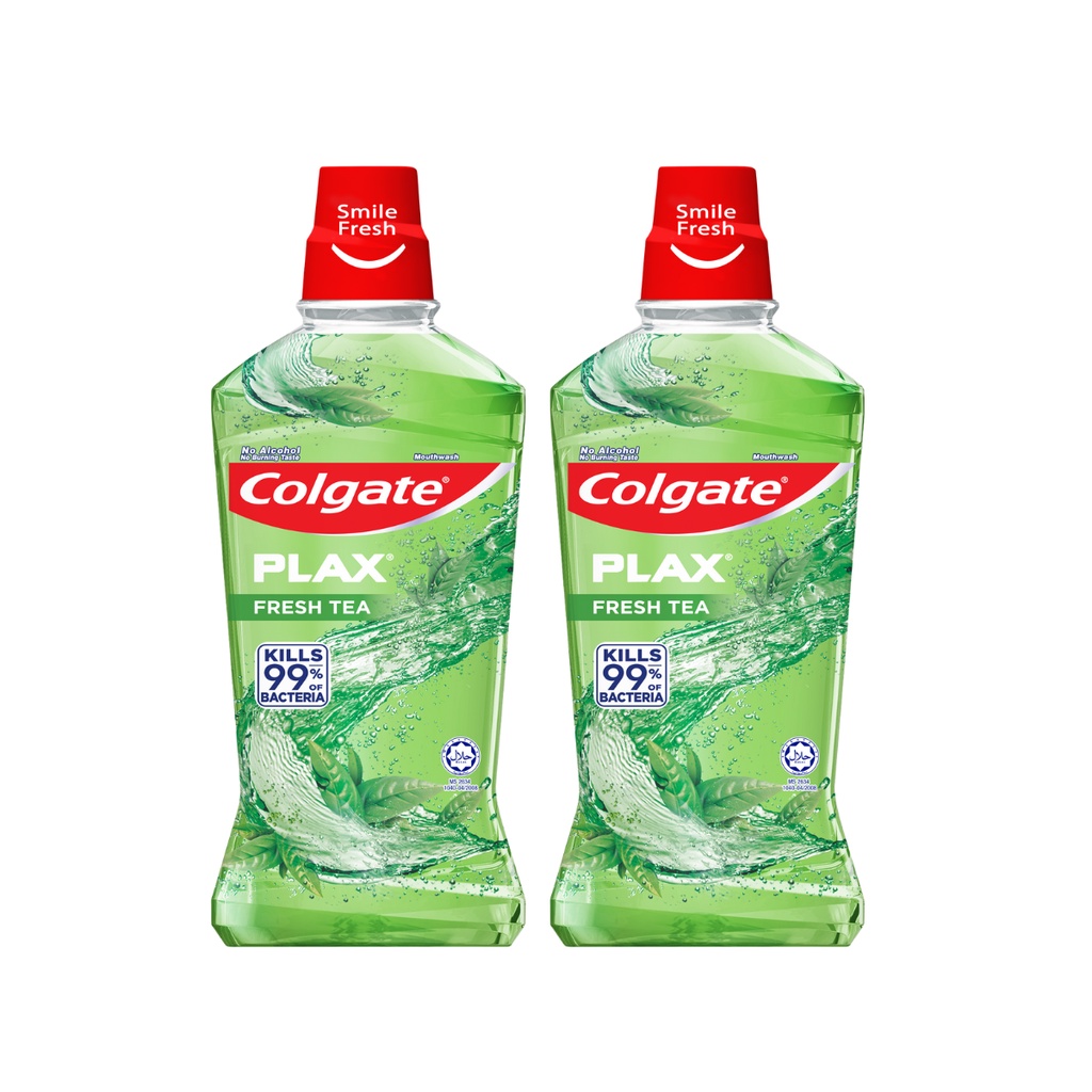 Bộ 2 nước súc miệng Colgate diệt khuẩn, không cồn cho hơi thở thơm mát 500ML