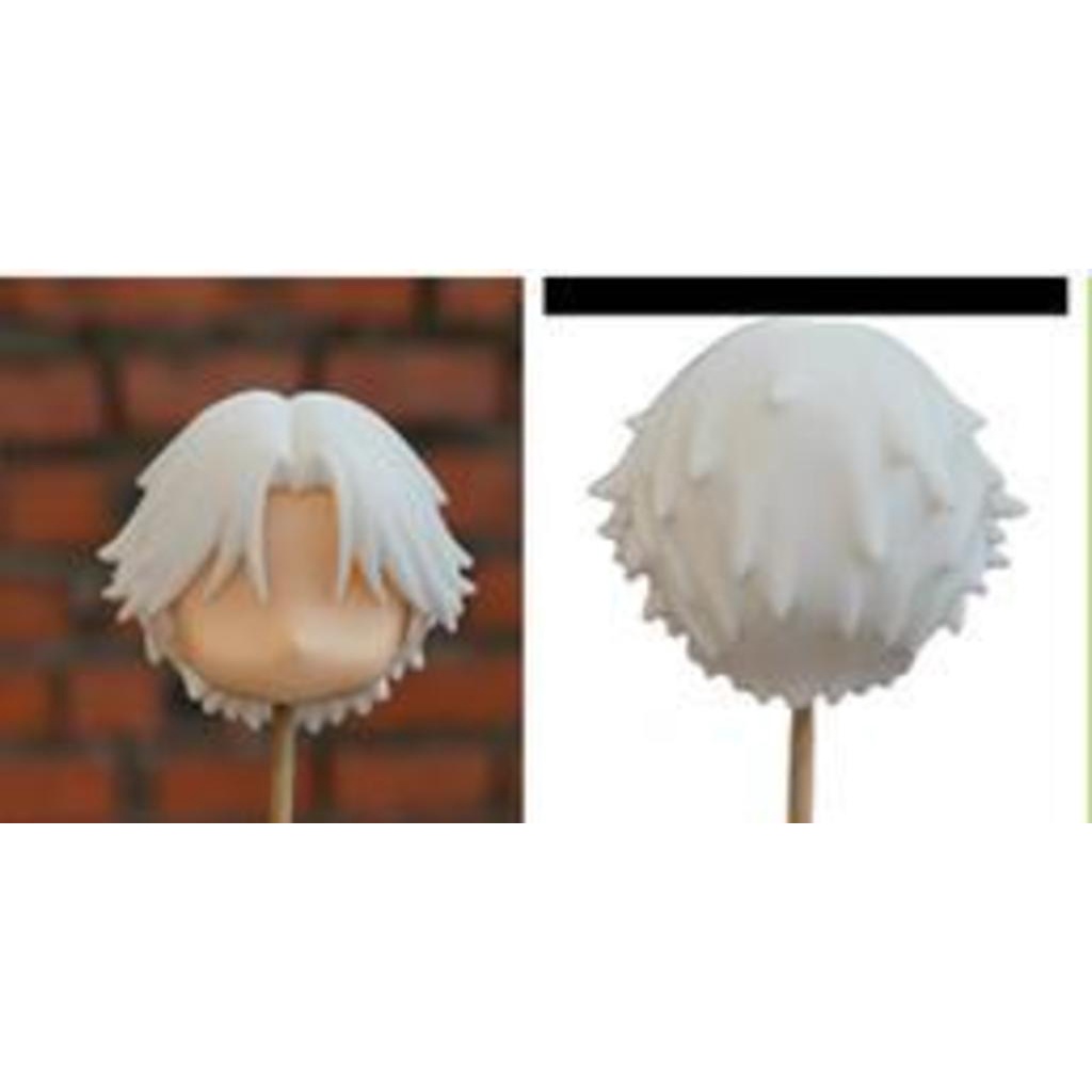 Mặt Nạ Tóc Trắng Hóa Trang Nhân Vật Jinggo Qisi Tsukishima Ark ob11 Nendoroid