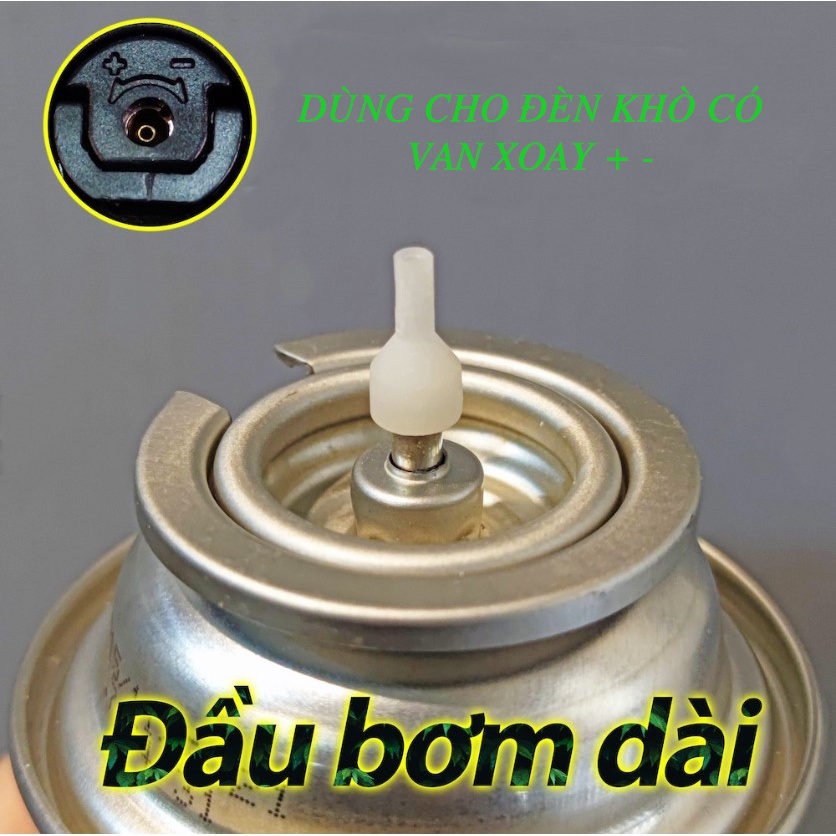 Đầu bơm ga loại dài nhựa cứng