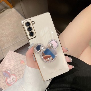 Ốp Điện Thoại Tráng Gương Lấp Lánh Sang Trọng Cho Samsung Galaxy S22 S23 Ultra S21 S20 FE Plus