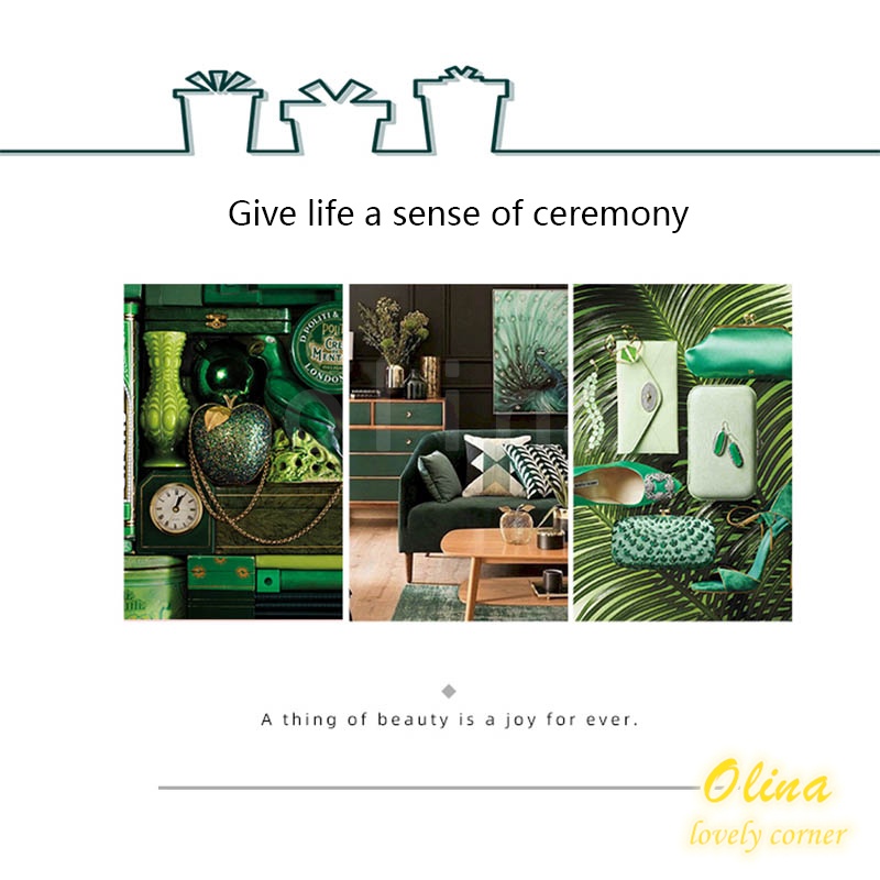 Cuộn Dây Ruy Băng Họa Tiết Chim Công Trang Trí Giáng Sinh