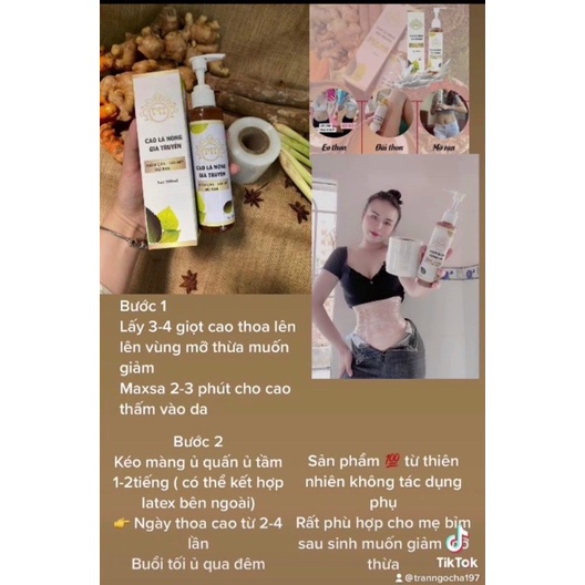 (Chính Hãng)CAO LÁ NÓNG GIA TRUYỀN TỪ THIÊN NHIÊN (TẶNG CUỘN Ủ )