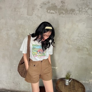 Quần short kaki túi hộp lưng cao chất đẹp dày dặn form chuẩn