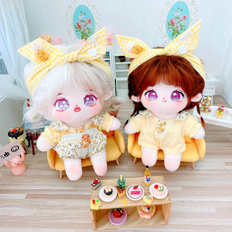Búp Bê Nhồi Bông Cotton 20cm Dễ Thương Cho Bé