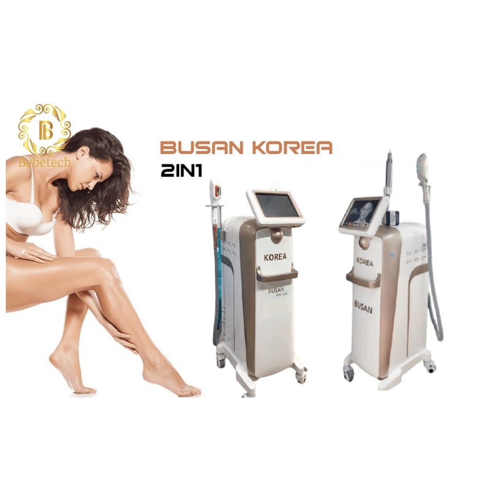 Máy laser xóa xăm và triệt lông Busan