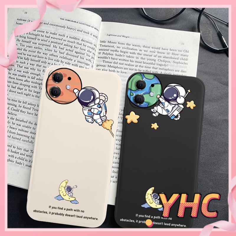 ốp iphone Họa Tiết Phi Hành Gia tương thích Phone 6s 6splus 7 7plus 8 8plus X XS XSMAX 11 12 Pro Max Plus Promax-976