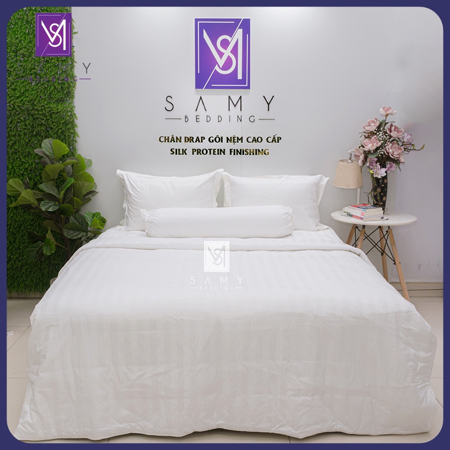 Bộ Chăn DRAP KING SAMY BEDDING Cao Cấp 5 Sao Quốc Tế Mềm Mại Và Sang Trọng