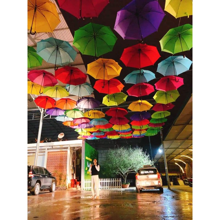 COMBO 10 CHIẾC Ô, DÙ TRANG TRÍ NHIỀU MÀU, HÀNG ĐẸP