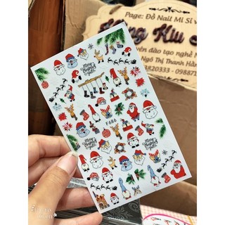[HANGKIU] HÌNH DÁN NOEL ( GIÁNG SINH ) SIÊU KUTE NAILS