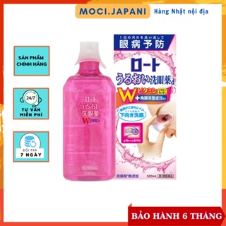 Nước Rửa Mắt Rohto Flash Eye 500ml màu hồng - Nhật Bản