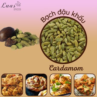 Bạch đậu khấu - green cardamom - lọ thủy tinh 200ml - gia vị hữu cơ á âu