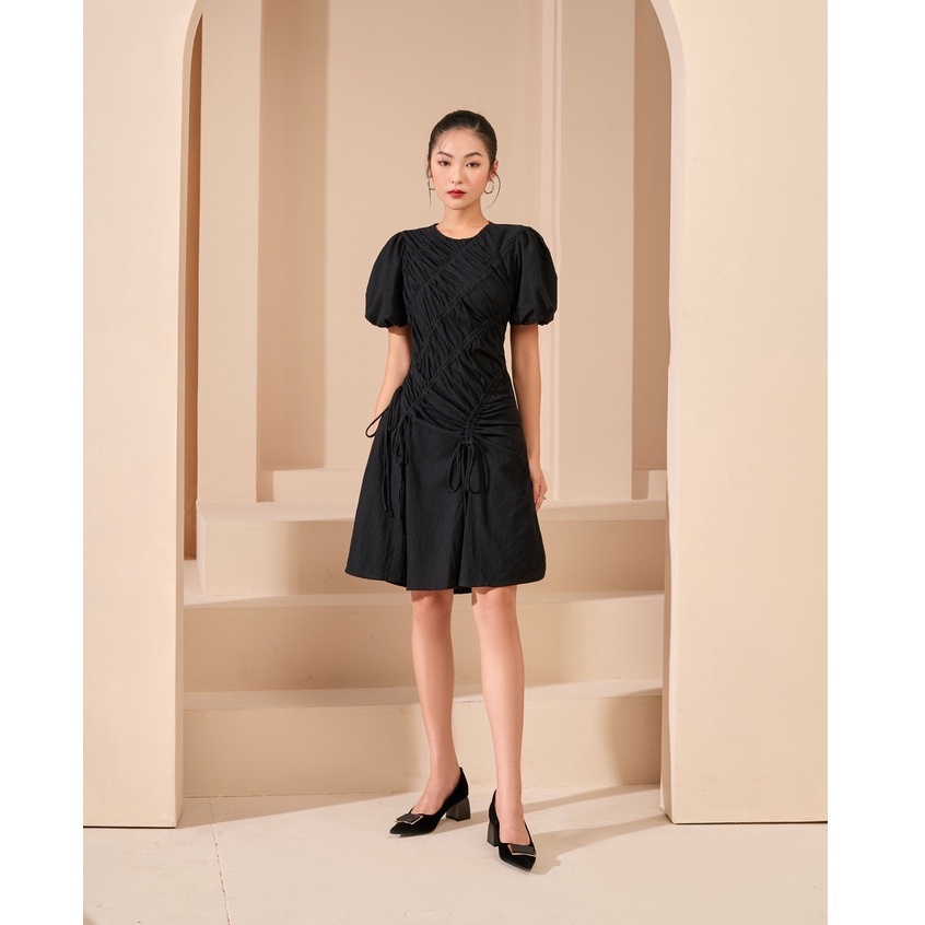 OLV - Đầm Black Ruched Dress