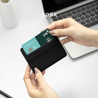 Ví da cầm tay min đựng namecard thẻ ngân hàng Cetus 145