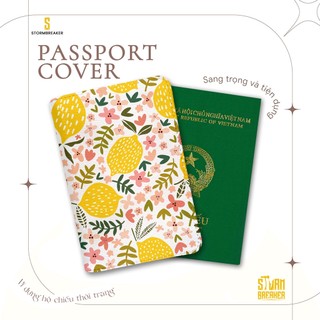 Bao Da Hộ Chiếu - Ví Đựng Passport Du Lịch ( in tên cá nhân ) Họa Tiết Lemon - PP98 STORMBREAKER