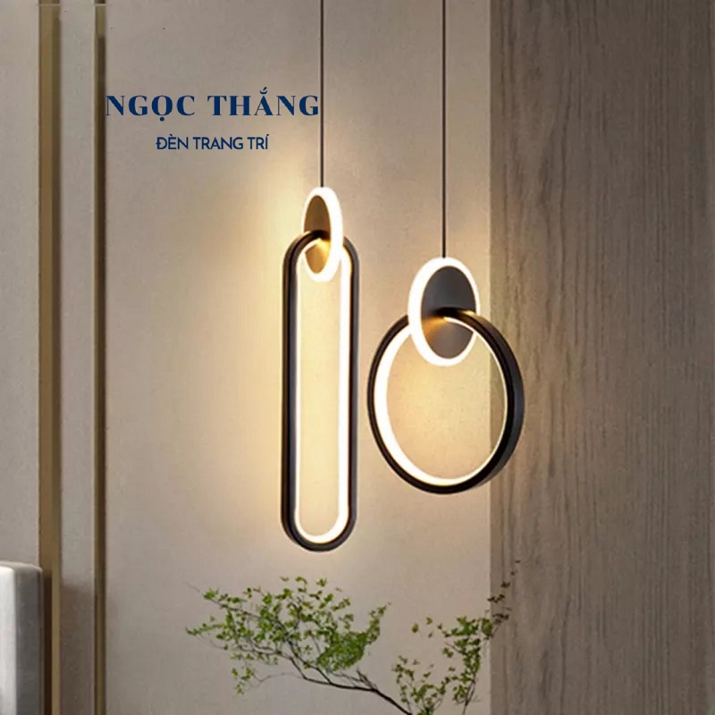 Đèn thả trần trang trí phòng khách phòng ngủ bàn ăn Led 3 chế độ màu TTK135A Ngọc Thắng