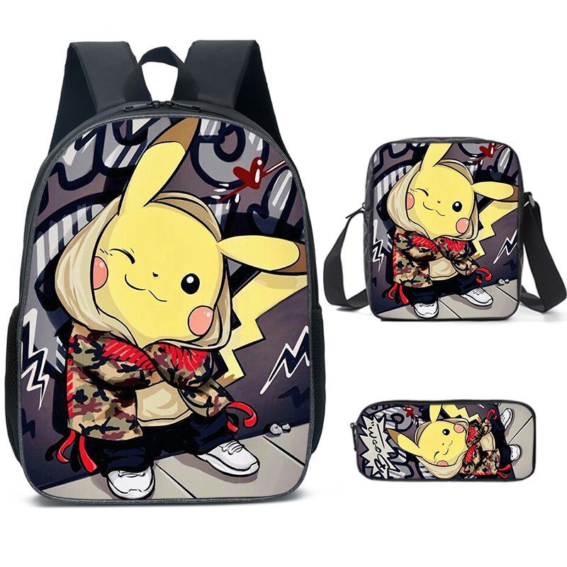 Ba Lô Đi Học Họa Tiết Pikachu Xinh Xắn Chất Lượng