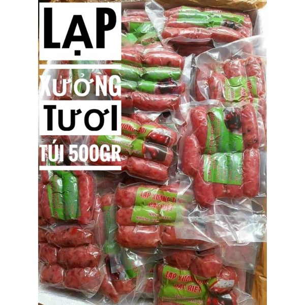 Lạp xưởng heo tươi.500g (giao hỏa tốc)