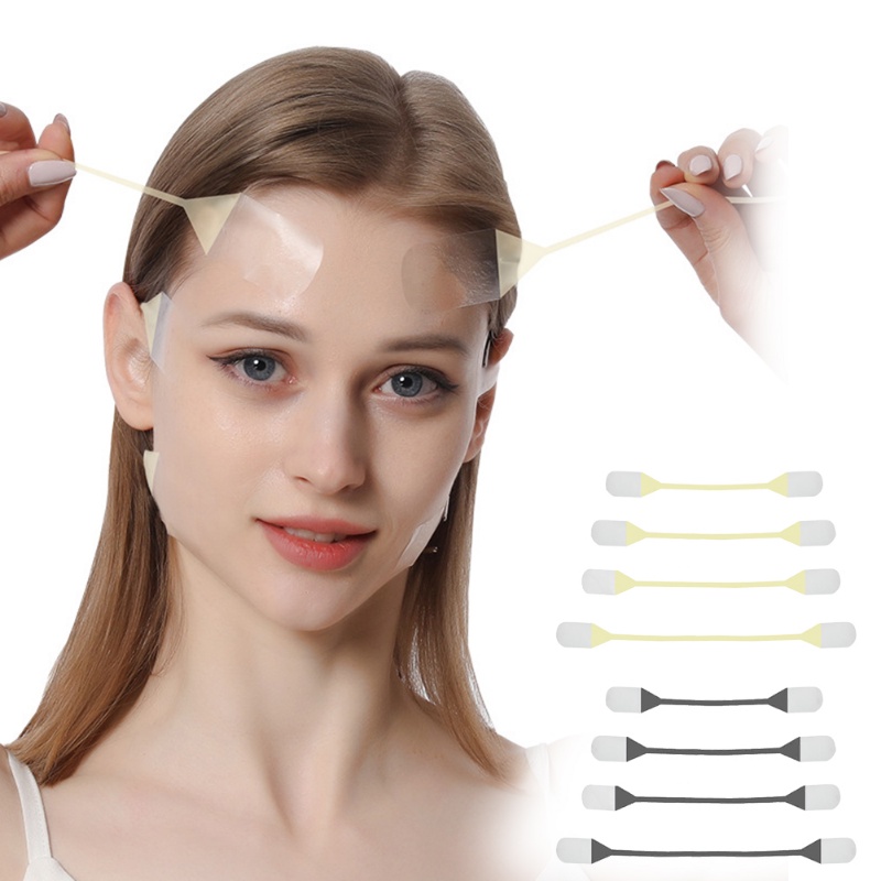 Set 4 Miếng Dán Nâng Cơ Mặt Tạo Cằm Chữ V Vô Hình Tiện Dụng