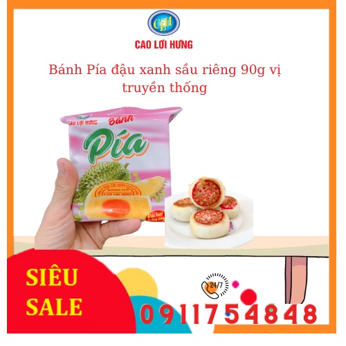 1Cái Bánh Pía Đậu xanh sầu riêng nhân trứng xây 90g,bachhoaanhthu,Bánh kẹo Việt Nam,Đặc sản Vũng Thơm Sóc Trăng Miền Tây