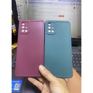 ốp lưng Samsung M51 nhám viền màu bảo vệ camera