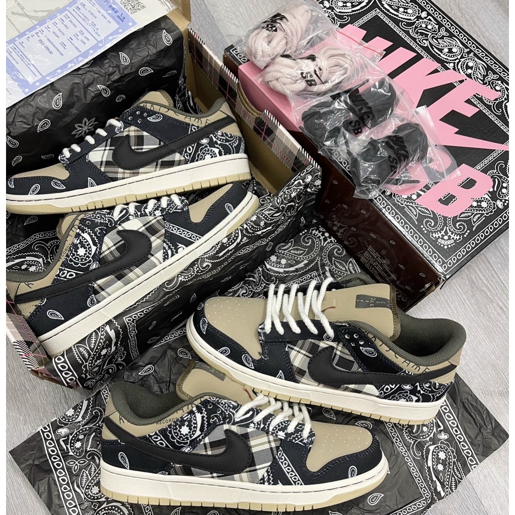 Giày Nike SB Dunk Travis Scott cao cấp full box