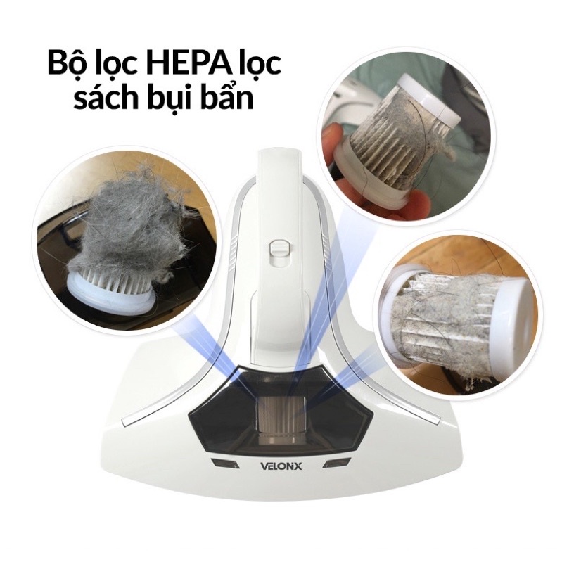 Bộ lọc Hepa Filter dùng cho máy hút bụi diệt khuẩn chăn nệm Velonix / Lõi lọc thay thế máy hút bụi Velonix