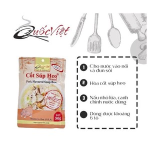 Gia vị nấu súp heo hộp 300g và gói 50g cốt cô đặc nhập khẩu usa