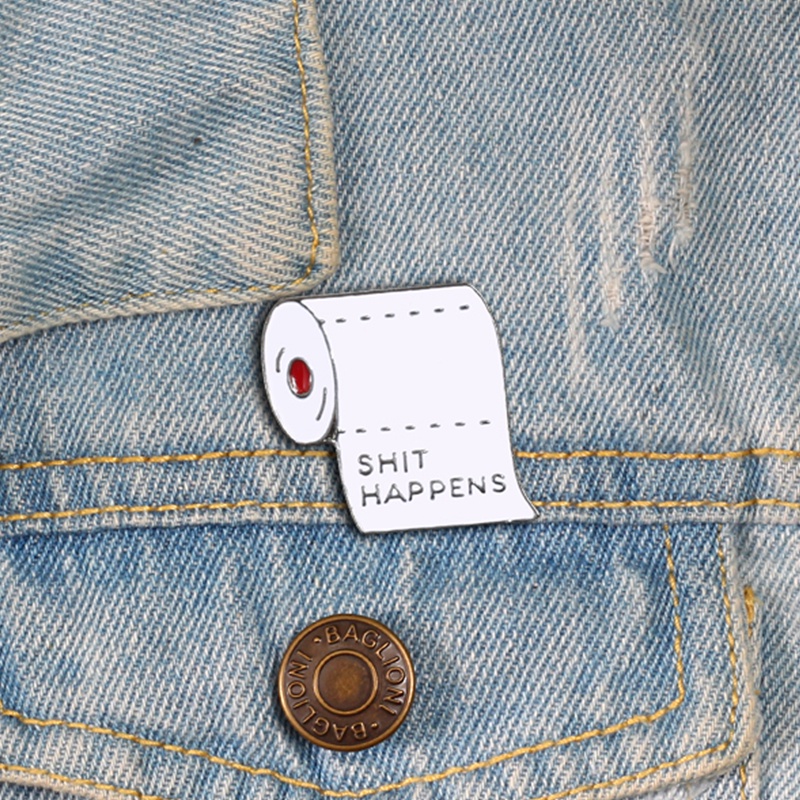 Ghim Cài Áo Bằng Kim Loại Tráng Men Họa Tiết Câu Trích Dẫn Truyền Cảm Hứng Vui Nhộn Cho Nam Và Nữ