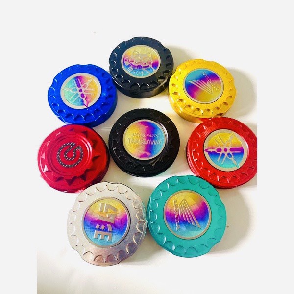 Nắp Bình Xăng CNC - Kèm Logo Titan Honda, Yamaha, RCB, Takitawa - Gắn Nhiều Loại Xe