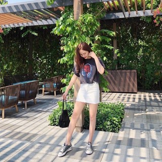 Váy quần trơn lai tua