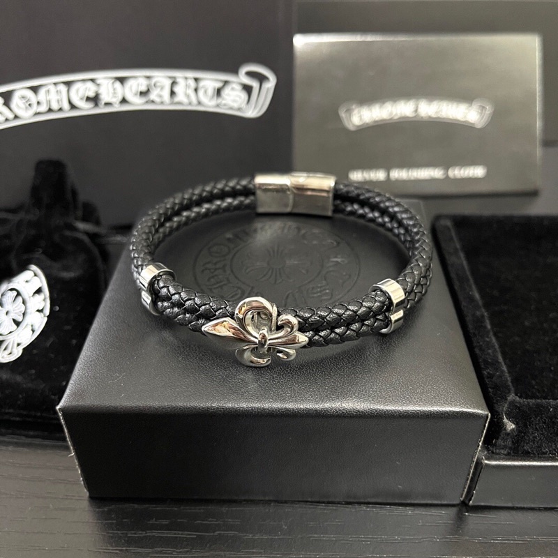 Vòng tay nam nữ logo Chrome Heart phong cách retro cá tính cao cấp