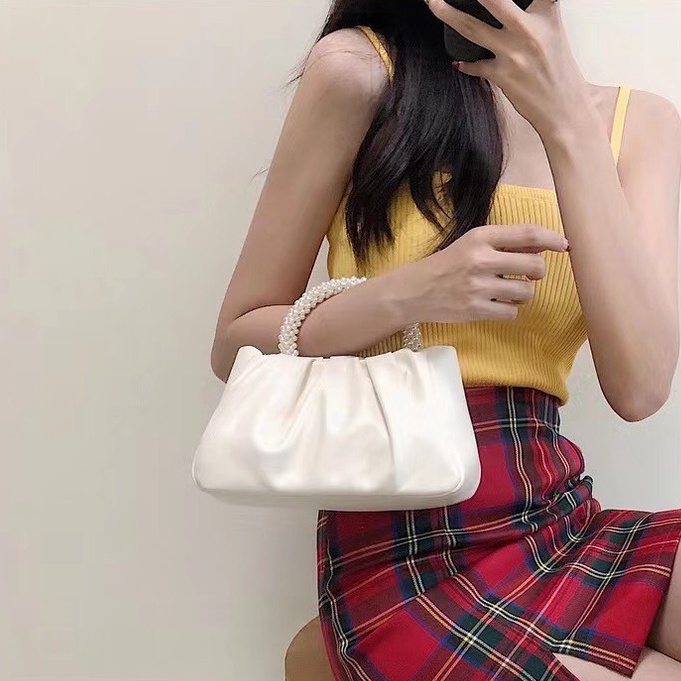 Túi xách tay đính hạt sang chảnh, tặng kèm dây đeo chéo hàng đẹp loại 1 SL62