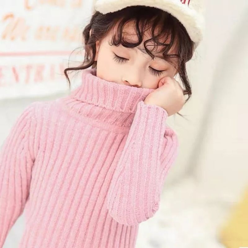 ÁO LEN TUYẾT NHUNG DÁNG HÀN QUỐC CHO BÉ TRAI VÀ BÉ GÁI