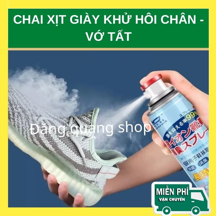 Chai Xịt Khử Mùi Hôi Giày Vớ Tất, Công Nghệ Nano Bạc Khử Mùi Hôi Chân Hiệu Quả