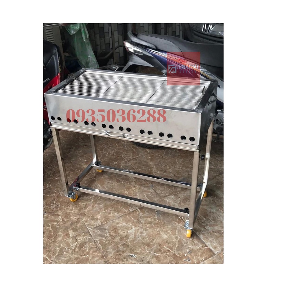 BẾP NƯỚNG THAN INOX NGOÀI TRỜI LOẠI ĐẠI