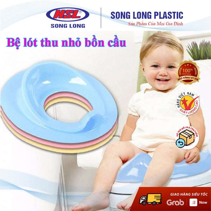 BỆT THU NHỎ BỒN CẦU TẬP ĐI VỆ SINH CHO BÉ -2861- SONG LONG PLASTIC