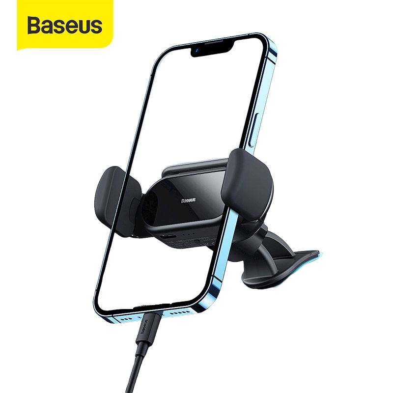 Giá đỡ điện thoại ô tô Baseus  2 in 1 kiêm đế sạc không dây tự động kẹp từ năng lượng mặt trời cho ô tô xe hơi ...