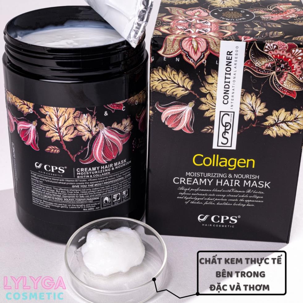 Kem ủ tóc Collagen CPS Natural Spa 1000ml Dầu Xả Ủ hấp chăm sóc tóc mềm mượt phục hồi tóc tự nhiên