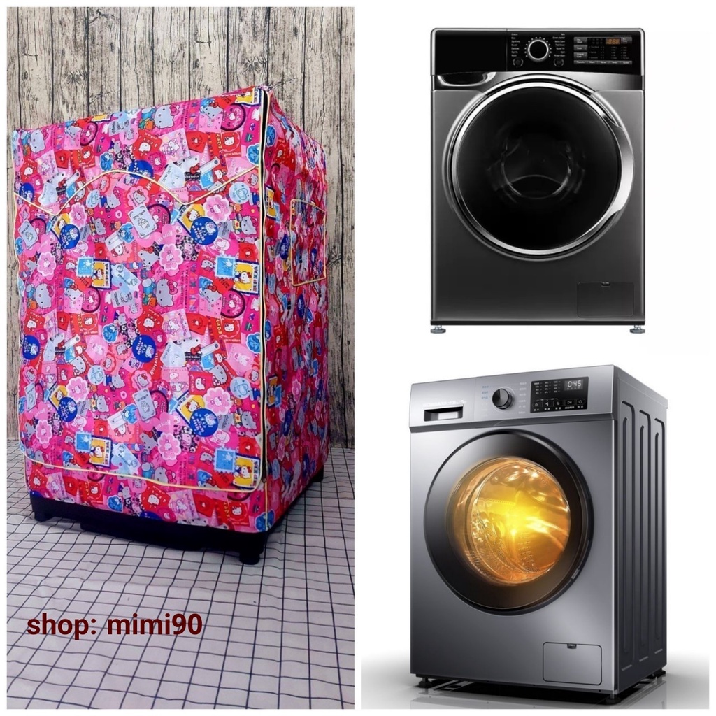 (Dành cho Toshiba Inverter từ 8.5-10.5kg) Áo trùm Máy giặt Cửa Ngang, Vải Dù oxford PVC 210D chống thấm nước cao cấp