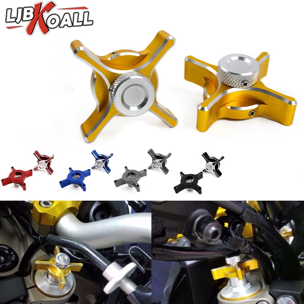 Bu Lông Điều Chỉnh Phuộc Trước Bằng Nhôm CNC Cho Xe Mô Tô Yamaha MT-09 FZ-09 MT09 FZ09 MT 09 FZ 09 Z800 2014 2015 2016
