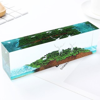 Mô hình hươu trang trí Epoxy resin đủ size
