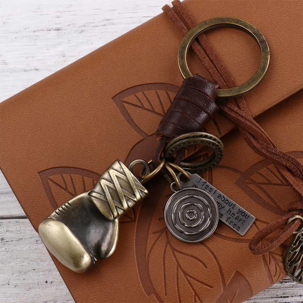 Móc Khóa Kim Loại Hình Găng Tay Boxing 3D Trang Trí Túi Xách Dành Cho Nam