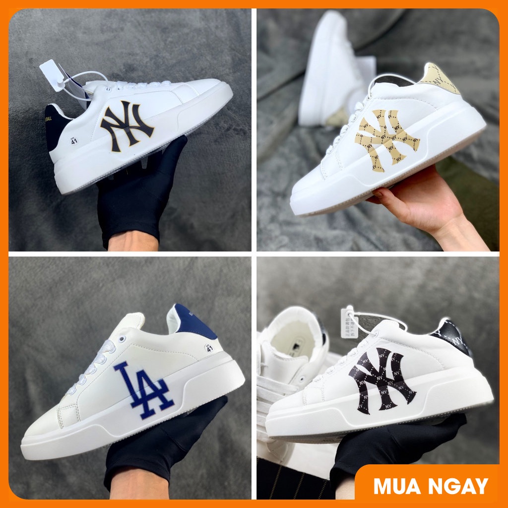 Giày Mc queen LA,NY Trắng Mẫu Mới 2022, Giày Độn Đế LA,NY Hàn Quốc 4cm N280 Poppy.Sneaker