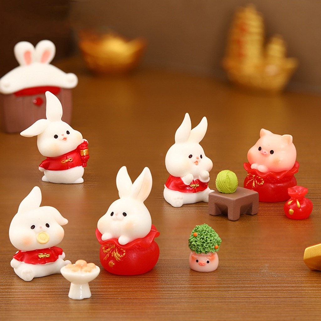 Mới Set 2 Lồng Đèn Treo Trang Trí Hình Thỏ / Heo / Cung Hoàng Đạo Thủ Công