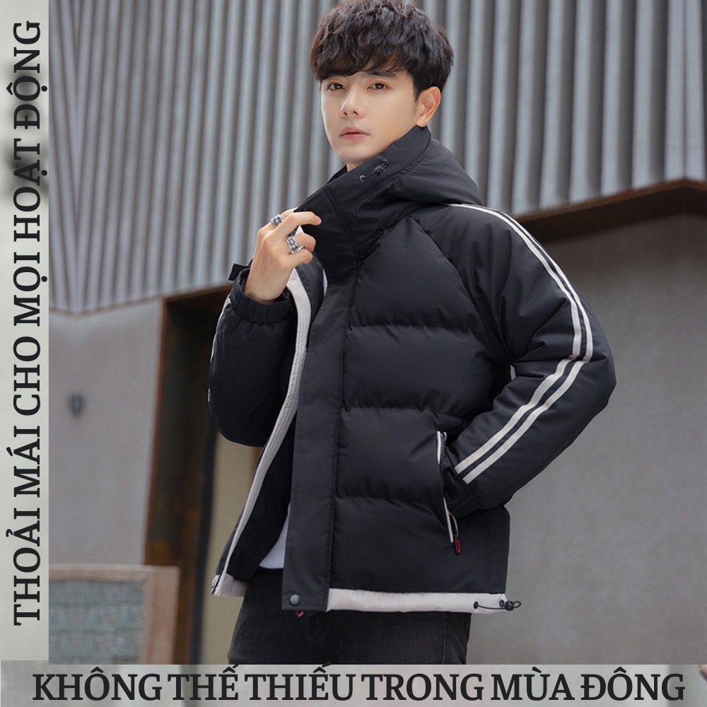 Áo Khoác Phao Nam CAO CẤP Có Mũ SIÊU ĐẸP APMACY2 Áo Khoác Mùa Đông Nam phong cách Hàn Quốc TRẺ TRUNG - NĂNG ĐỘNG