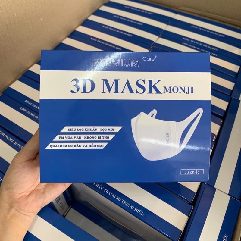 Free Ship - Hộp 50 cái Khẩu Trang 3D Mask