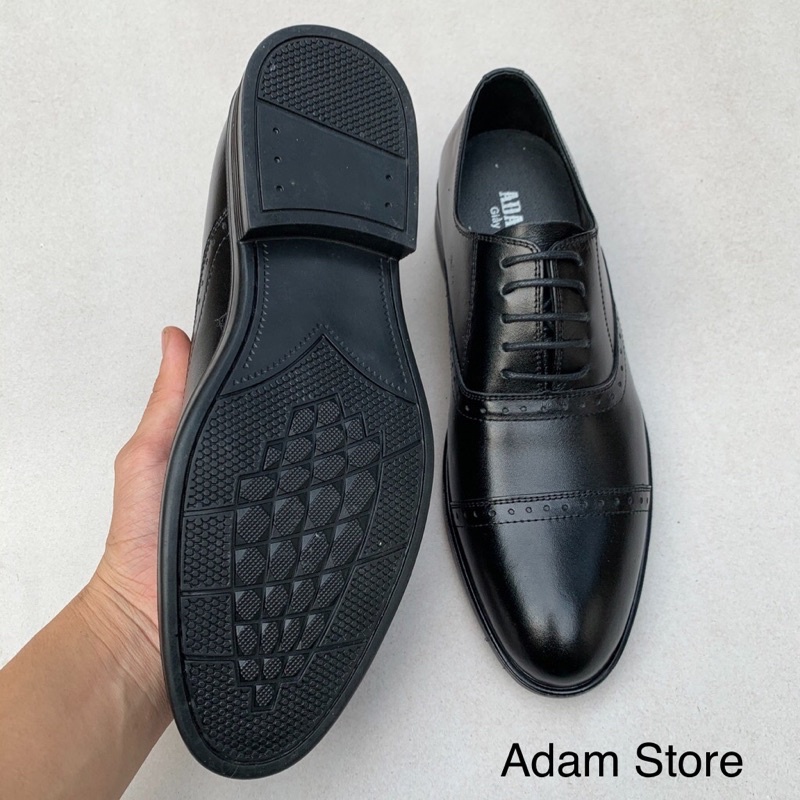 Giày da nam da bò phong cách công sở - đế khâu chắc chắn