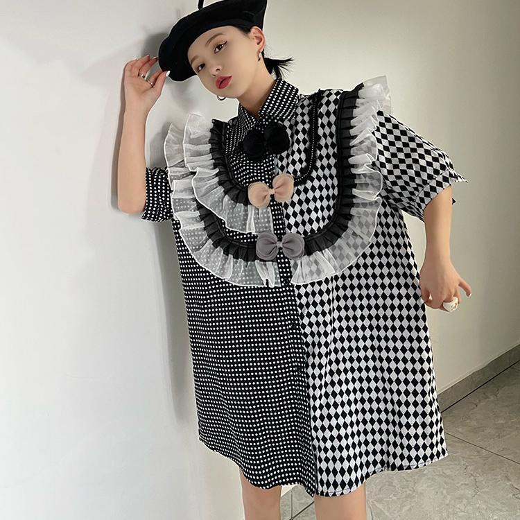 Đầm Ngắn Tay Dáng Rộng Thời Trang Mùa Hè Dành Cho Nữ 200