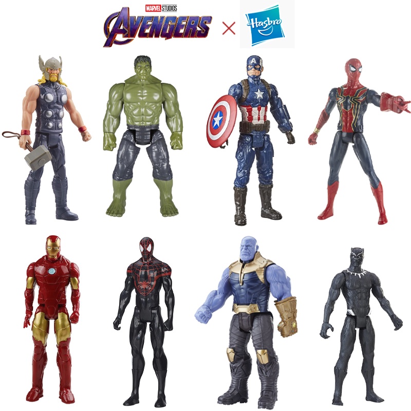 Đồ chơi mô hình Marvel Avengers Titan Hero Series, Hulk, Spiderman, Iron man, Captain America 30cm cho bé từ 4 tuổi